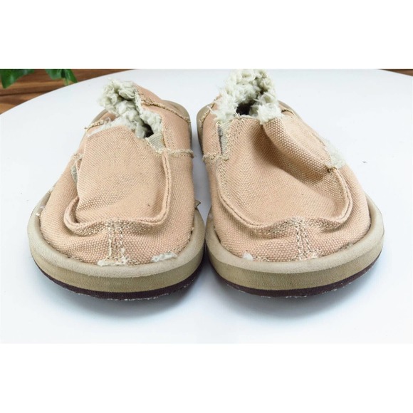 Sanuk Toddler Boys 10 Medium Brown Flats Fabric - Picture 2 of 8